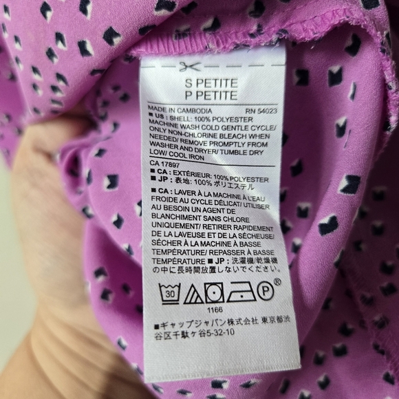 Banana Republic Women Sleeveless Blouse Lavender Size P/S #028 - Picture 5 of 6